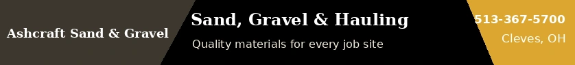 Ashcraft Sand & Gravel premium banner