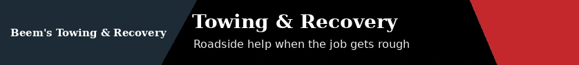 Beem's Towing & Recovery premium banner