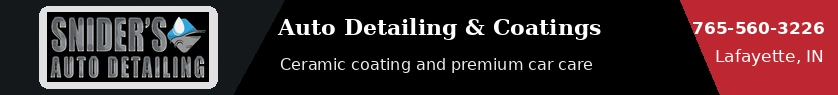 Snider's Auto Detailing premium banner